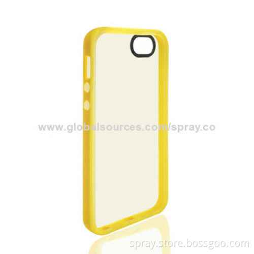 TPU Bumper with Frosted Cover Skin for iPhone 5, 5S, Different Colors Available